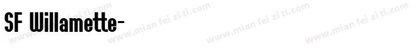 SF Willamette字体转换